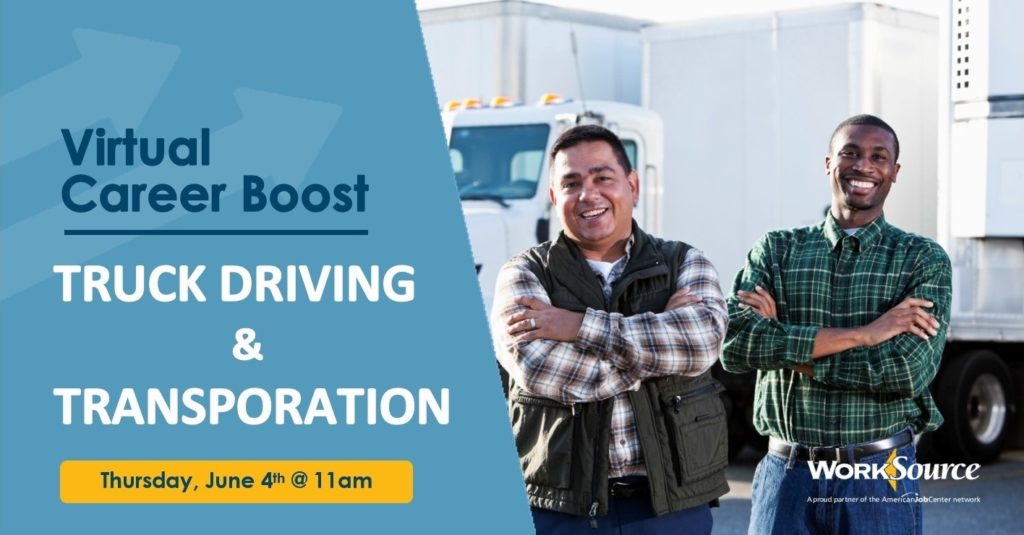 Virtual Career Boost: Truck Driving & Transportation - June 4th 6