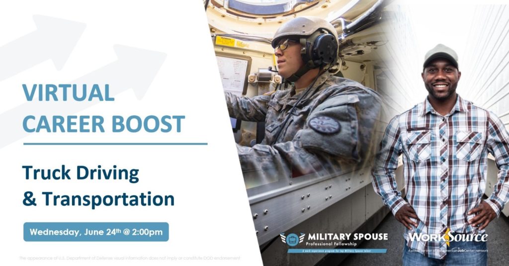 VIRTUAL CAREER BOOST: Truck Driving & Transportation June 24th 4