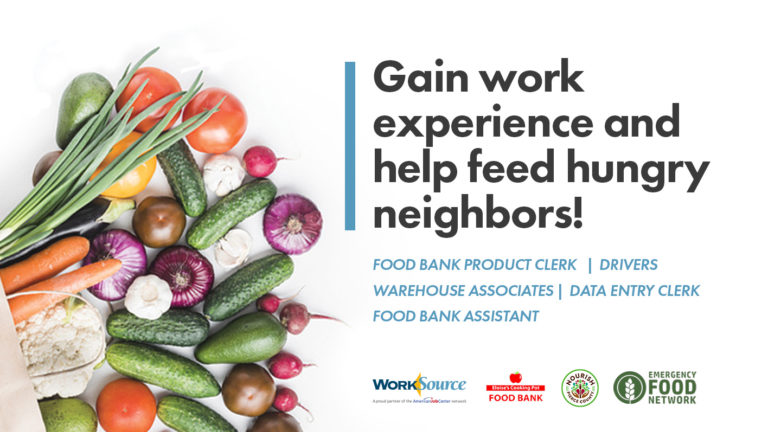 Gain work experience and help feed hungry neighbors!