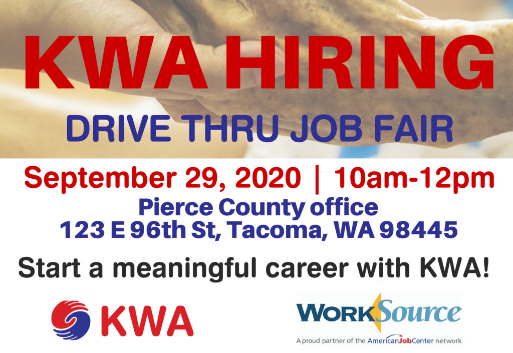 KWA Drive Through Job Fair - Sept 29th 8