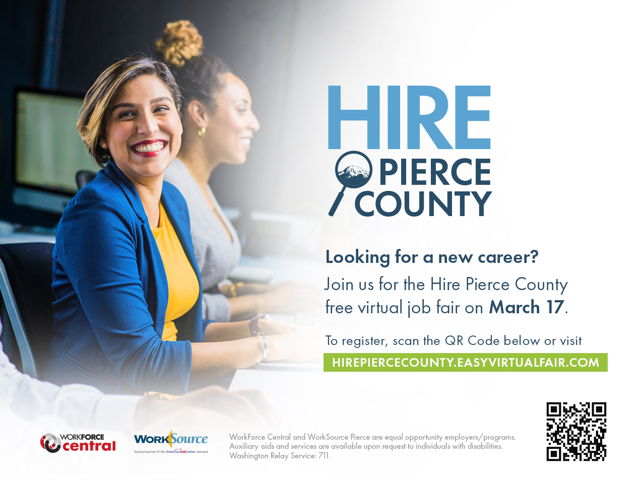 Hire Pierce County Virtual Job Fair - March 17th 1