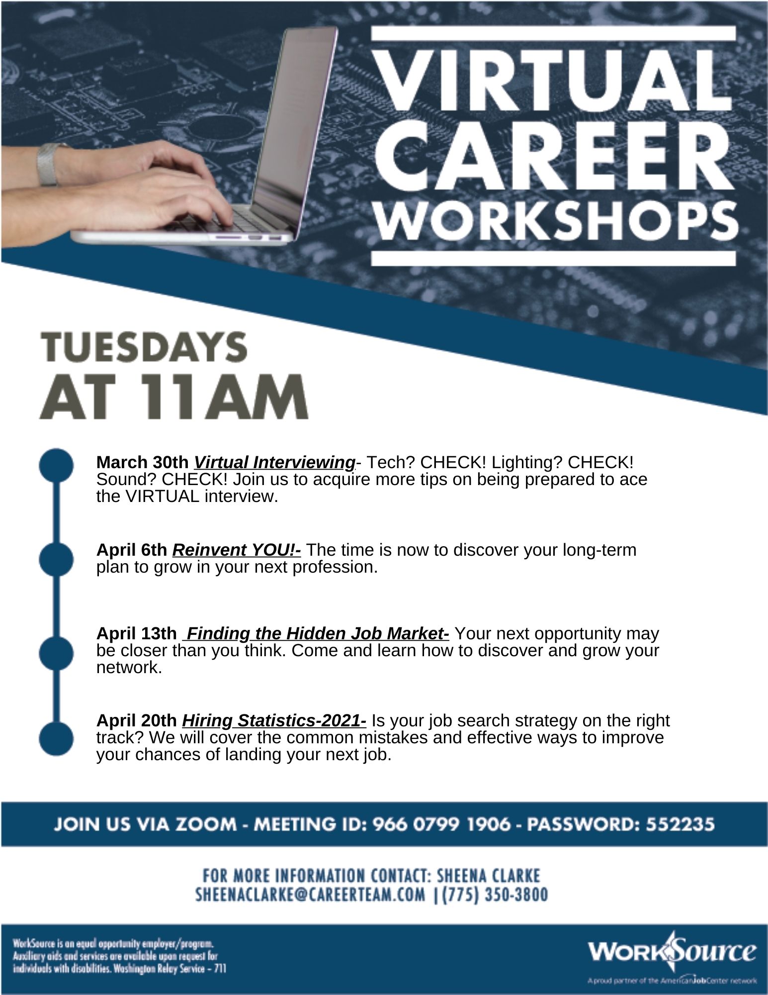 Career Workshops - April 2021 2