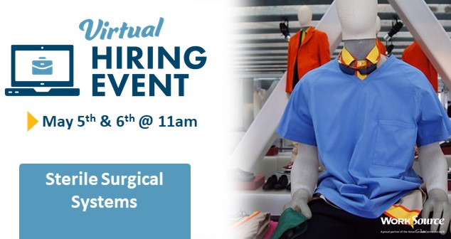 Sterile Surgical Systems Hiring Event - May 5th and 6th 1