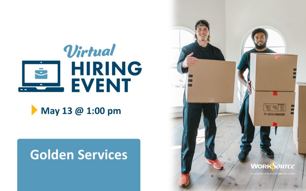 Golden Services Virtual Hiring Event - May 13 2