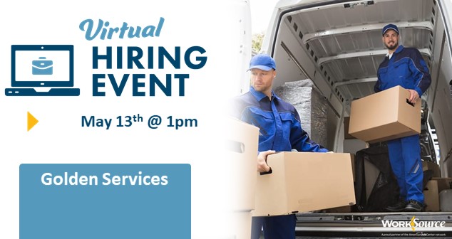 Golden Services Virtual Hiring Event – May 13th