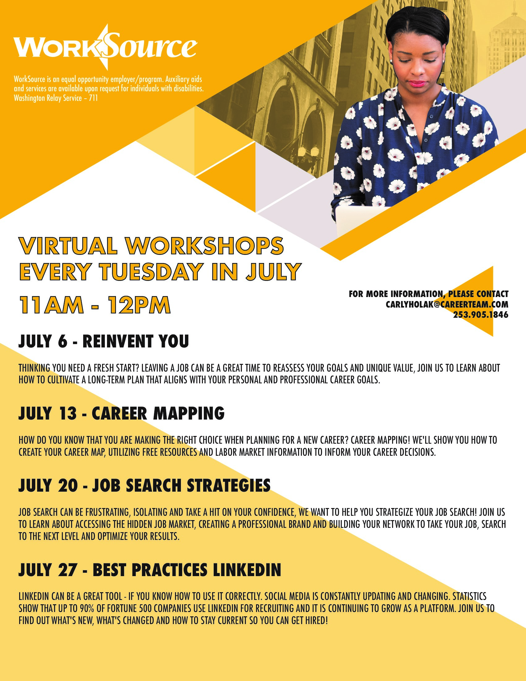 Career Workshops - July 2021 2