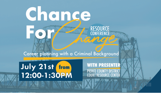 Chance for Change Resource Conference - TODAY!! 1