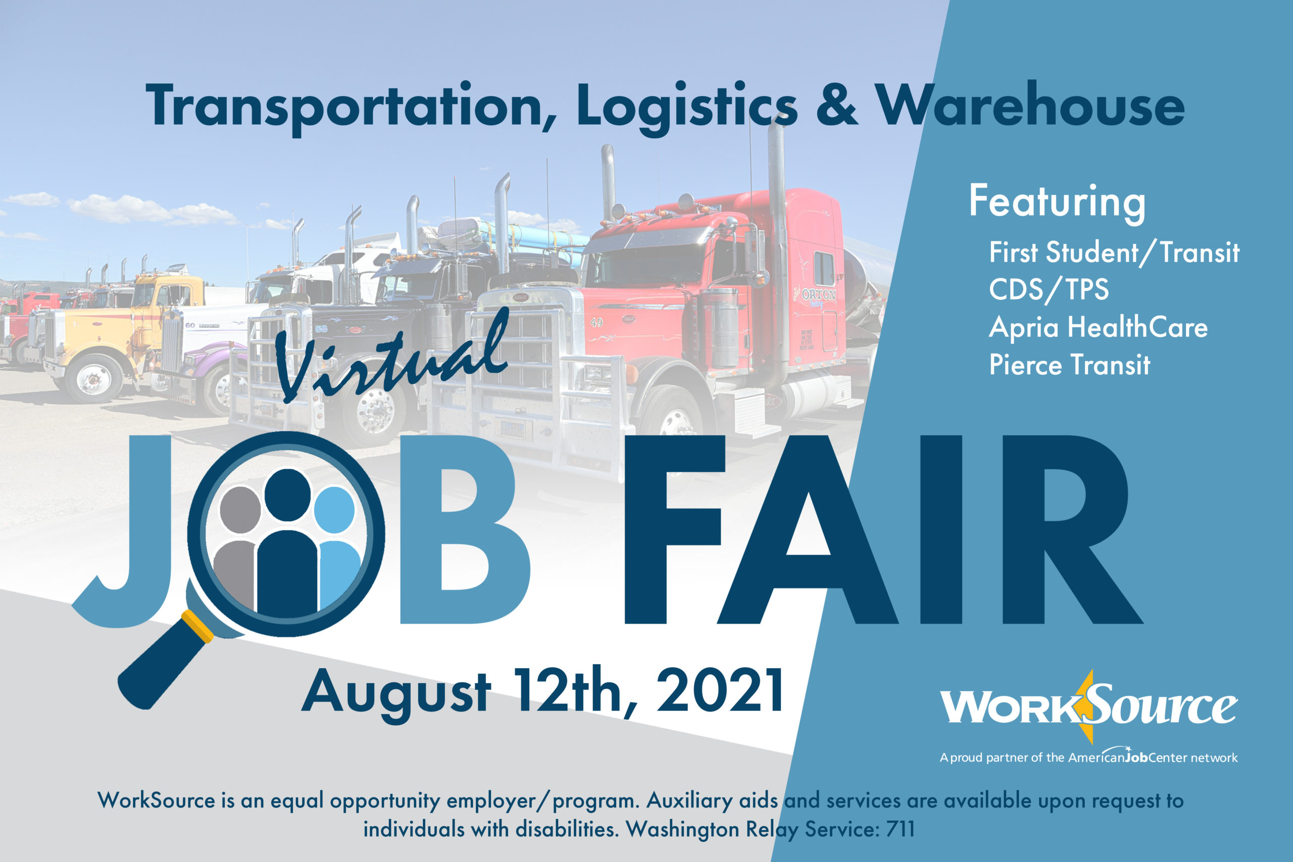 Transportation, Logistics & Warehouse Virtual Career Fair - August 12th 1