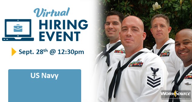 US Navy Virtual Hiring Event -September 28th