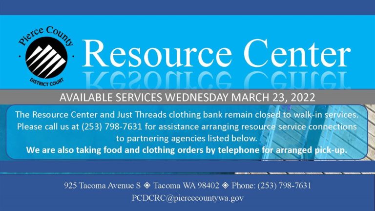 Pierce County Court Resource Center Services