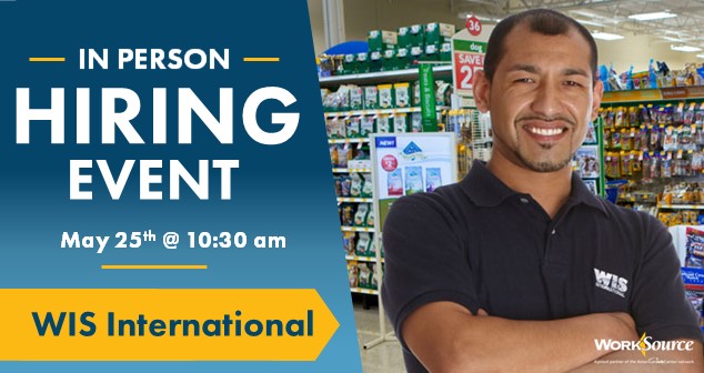 WIS International Hiring Event – May 25th
