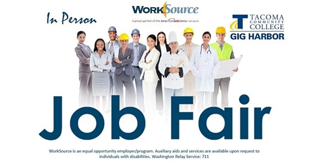 SAVE THE DATE: TCC Gig Harbor Job Fair - July 12th 1