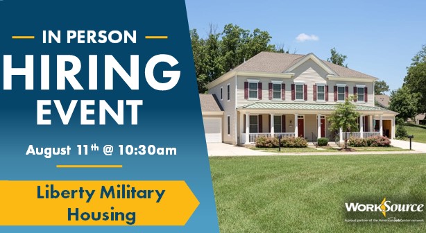 Liberty Military Housing Hiring Event – August 11th