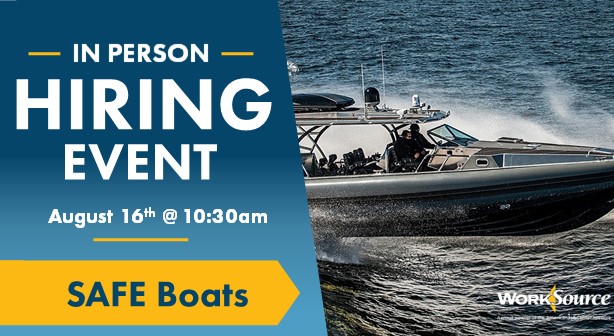 SAFE Boats Hiring Event has been cancelled!