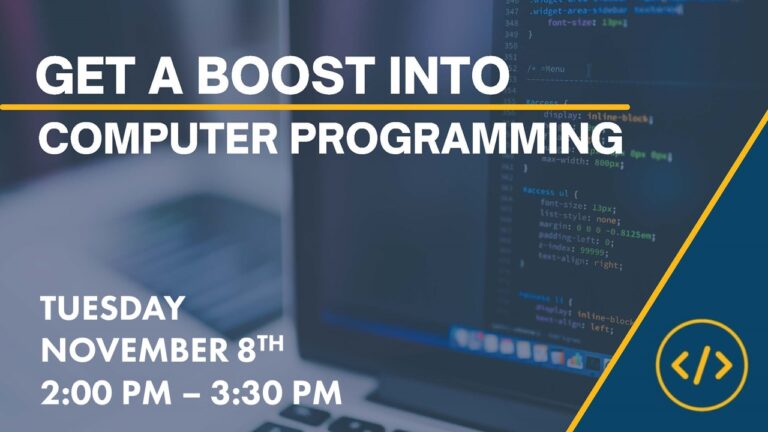 Computer Programming Career Boost November 8
