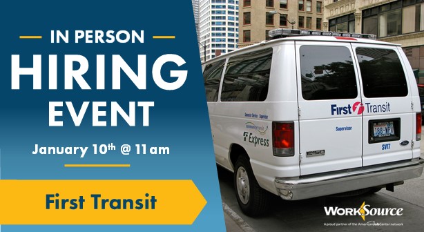 First Transit Hiring Event – January 10th