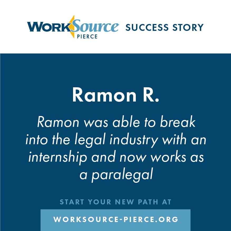 Ramon was able to break into the legal industry with an internship and now works as a paralegal