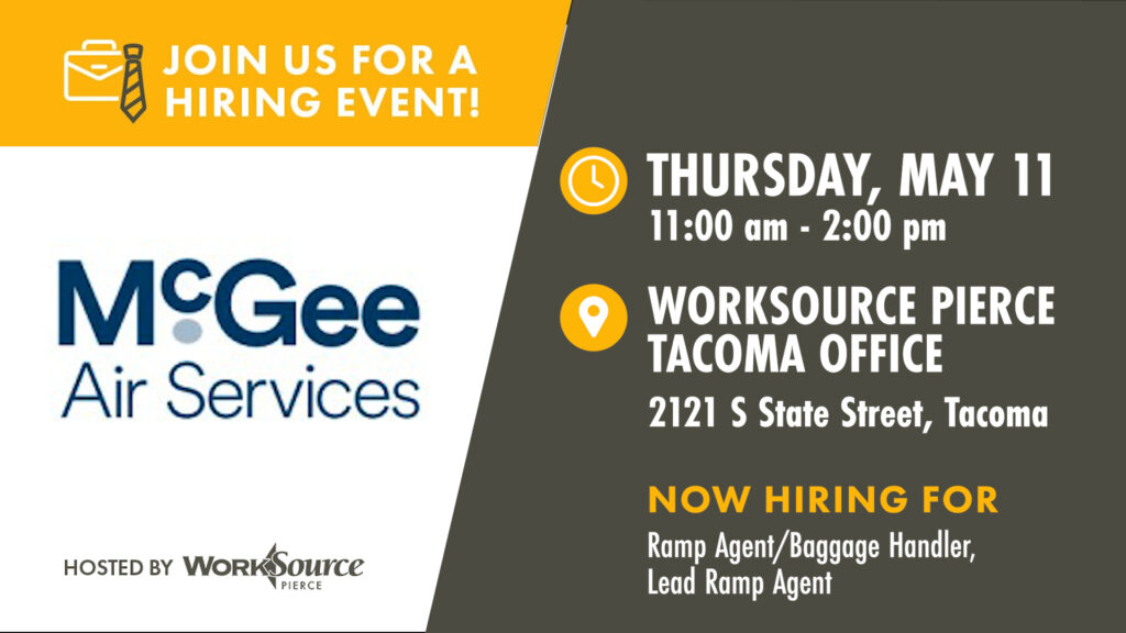 McGee Air Services Hiring Event - May 11 2