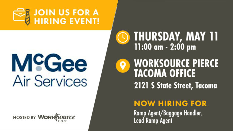 McGee Air Services Hiring Event – May 11