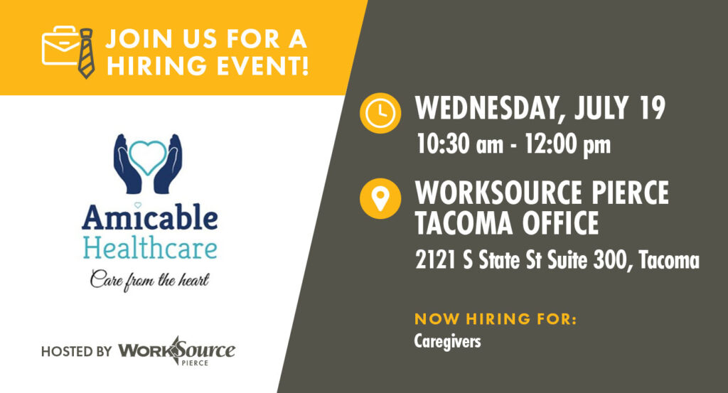 Amicable Hiring Event - July 19 8 Amicable Hiring Event - July 19 8