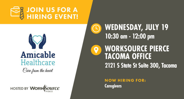 Amicable Hiring Event – July 19