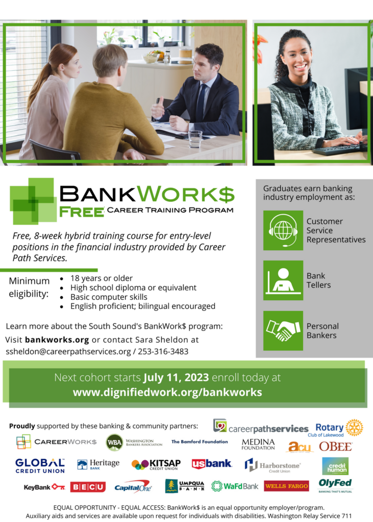 BankWork$ Free Career Training Program - Next cohort July 11 1
