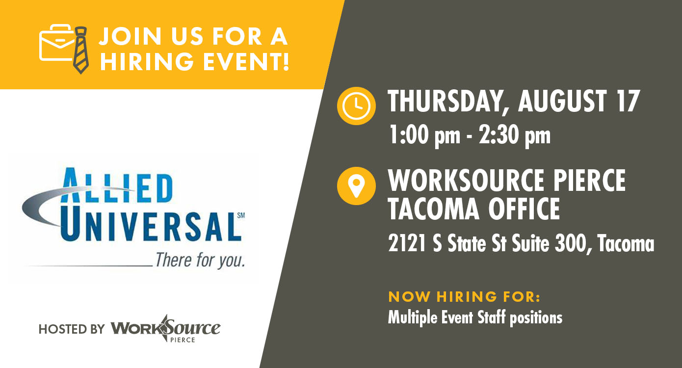 Allied Universal Hiring Event - August 17 1