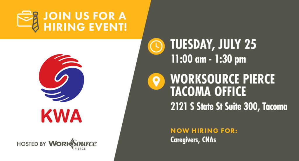 KWA Hiring Event - July 25 3 KWA Hiring Event - July 25 3
