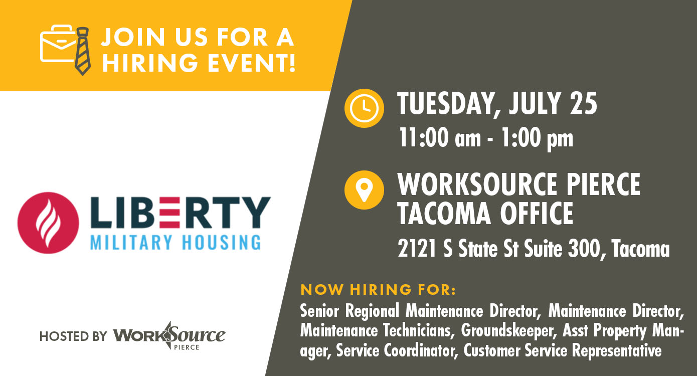 Liberty Military Housing Hiring Event - July 25 1