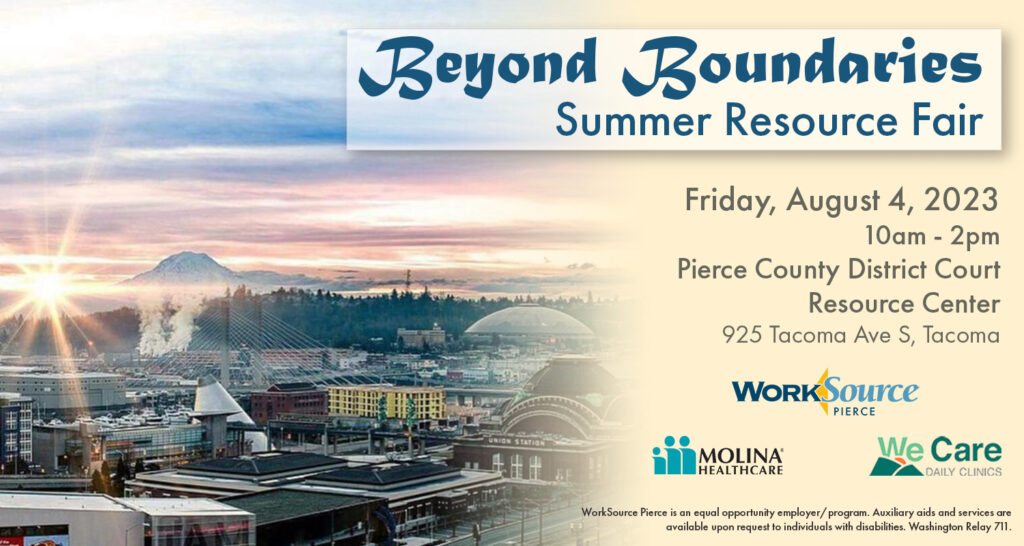 Beyond Boundaries Summer Resource Fair - August 4 2 Beyond Boundaries Summer Resource Fair - August 4 2