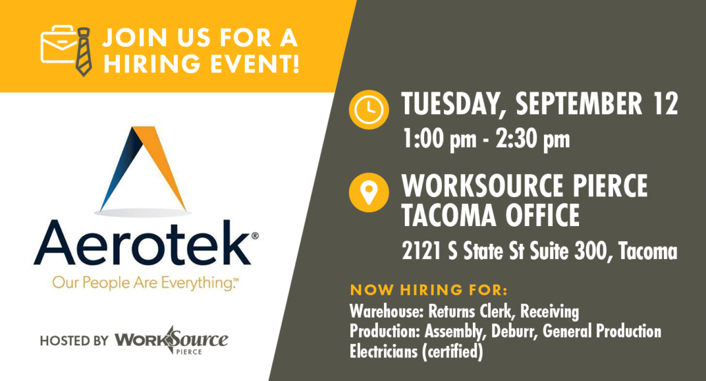 Aerotek Hiring Event - September 12 7 Aerotek Hiring Event - September 12 7