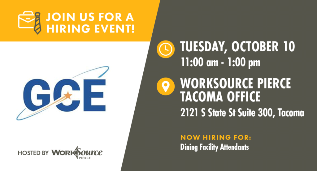 Global Connections to Employment (GCE) Hiring Event - October 10 2 Global Connections to Employment (GCE) Hiring Event - October 10 2