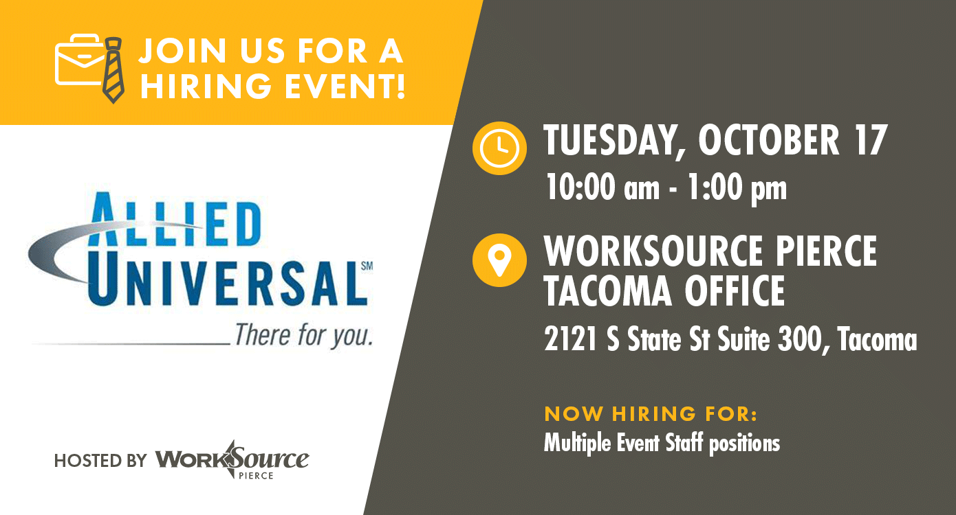 Allied Universal Hiring Event - October 17 1