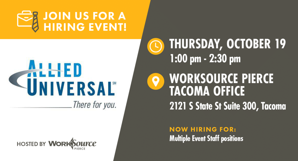 Allied Universal Hiring Event - October 19 8