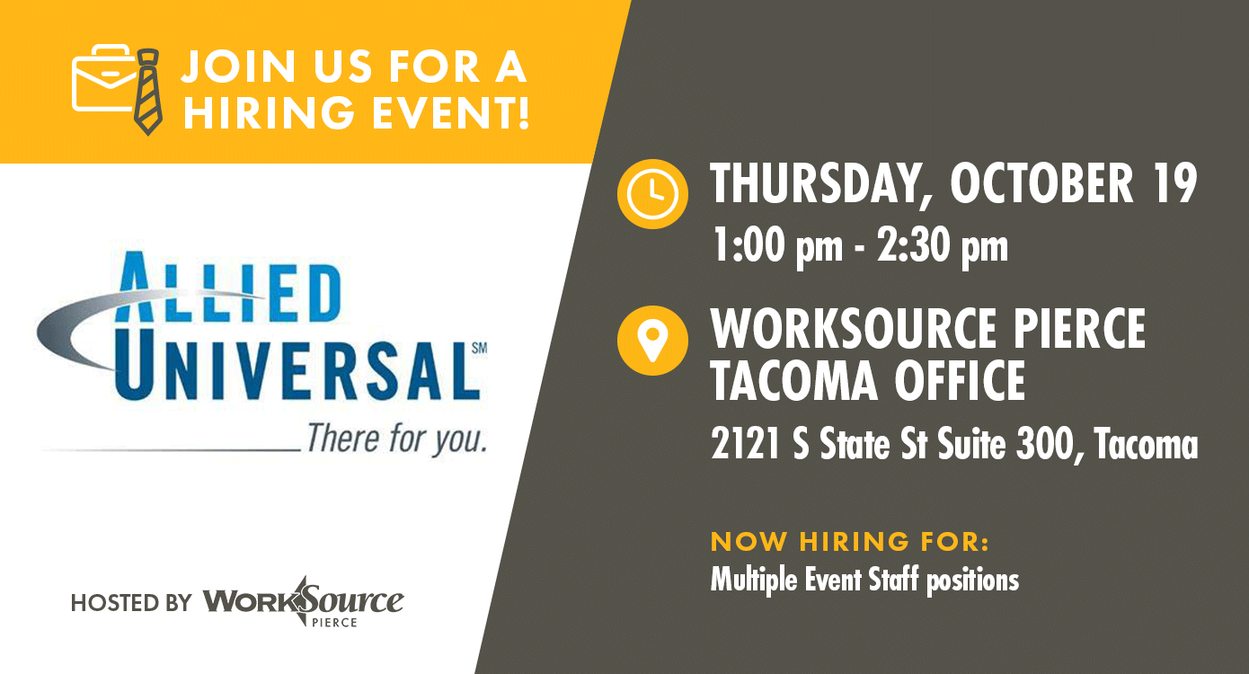 Allied Universal Hiring Event - October 19 1