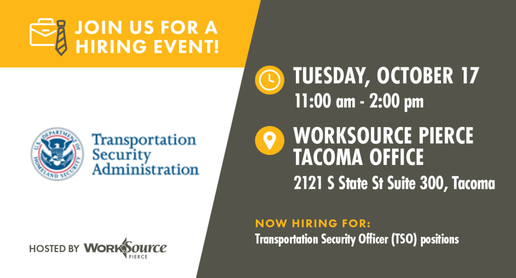 TSA Recruiting Event - October 17 6