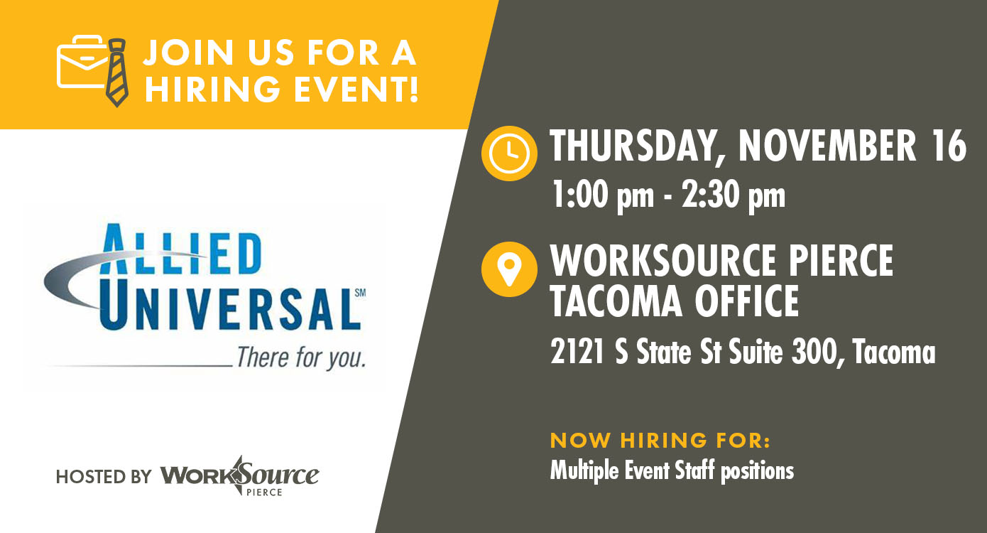 Allied Universal Hiring Event - November 16th 1