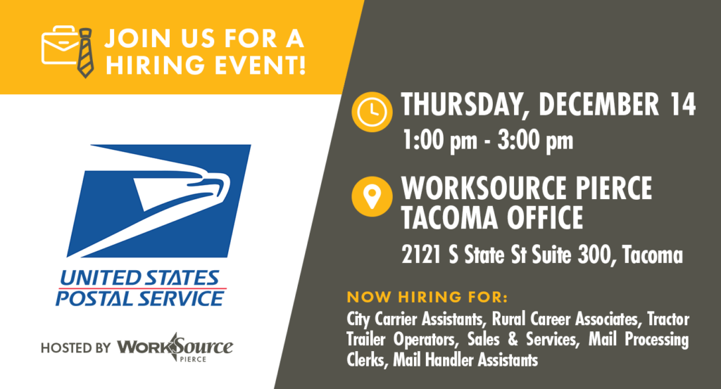 USPS Hiring Event - December 14 6 USPS Hiring Event - December 14 6