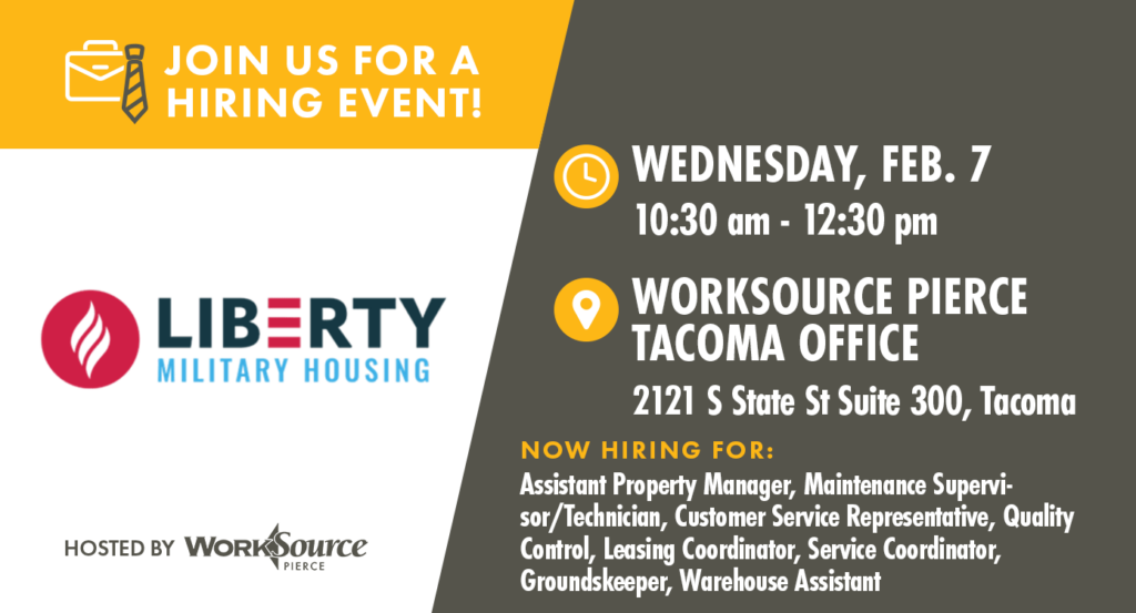 Liberty Military Housing Hiring Event - February 7 9 Liberty Military Housing Hiring Event - February 7 9