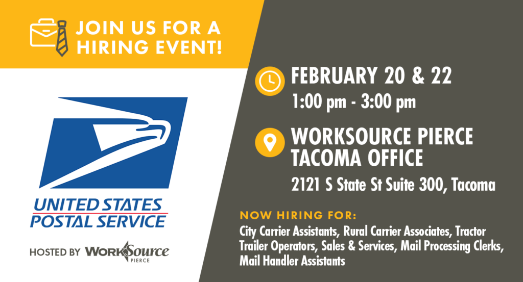 USPS Hiring Event - February 20 & 22 8 USPS Hiring Event - February 20 & 22 8