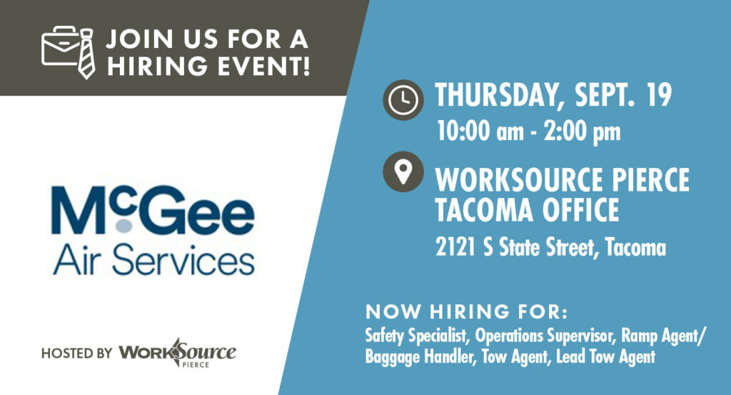 McGee Air Services Hiring Event - September 19 5 McGee Air Services Hiring Event - September 19 5