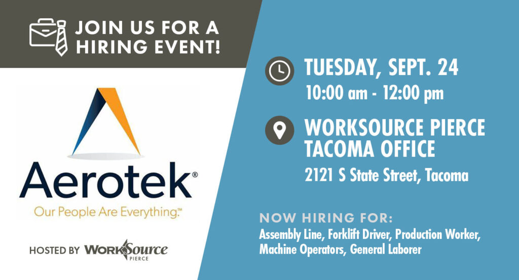 Aerotek Hiring Event - September 24 3 Aerotek Hiring Event - September 24 3