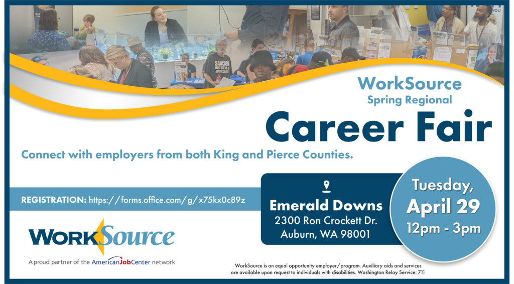 WorkSource Spring Regional Career Fair - April 29 8