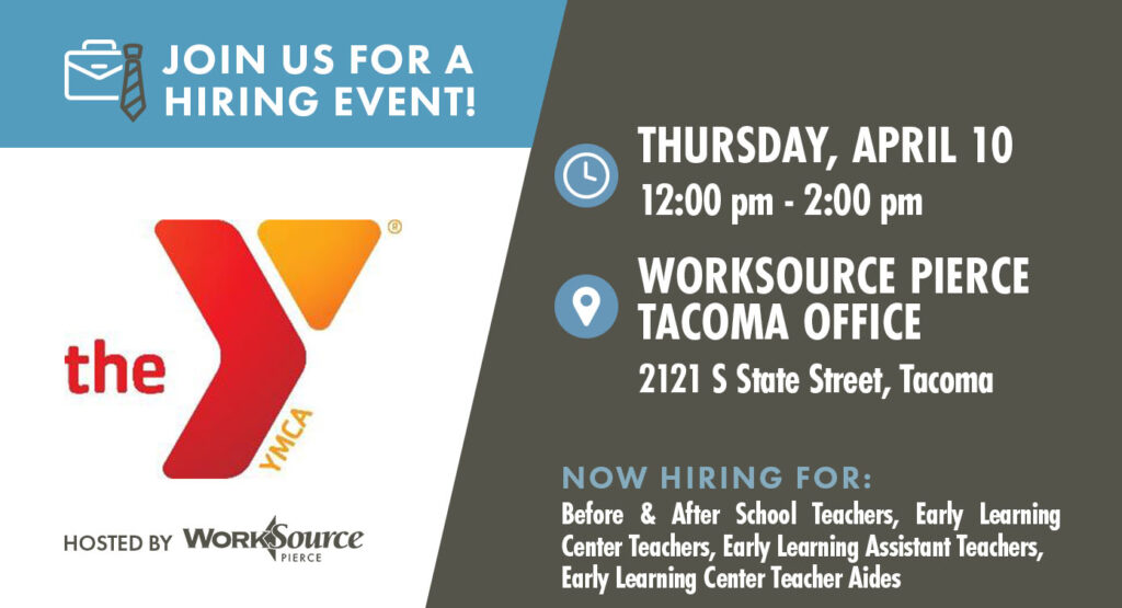 YMCA Hiring Event - April 10 7
