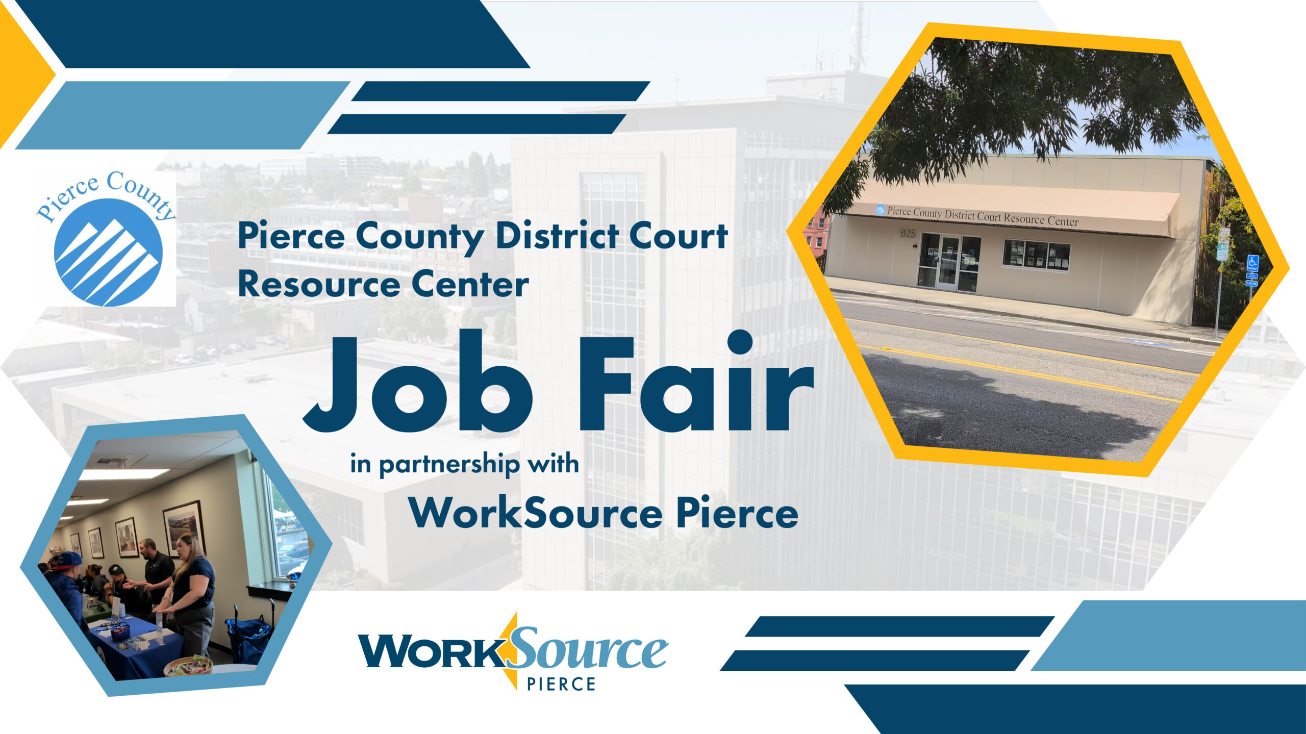 Pierce County Court Resource Job Fair October 15 1