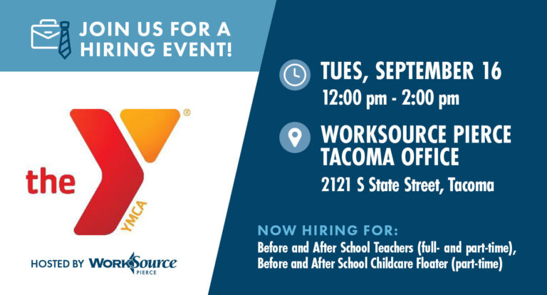 YMCA Hiring Event – September 16