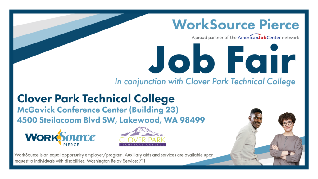 WorkSource Pierce Job Fair at Clover Park Technical College - June 2 2