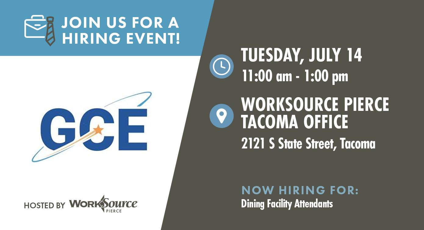 Global Connections to Employment (GCE) Hiring Event - July 14 1 Global Connections to Employment (GCE) Hiring Event - July 14 1